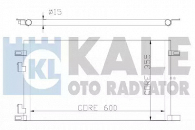 KALE OTO RADYATOR 342825 -  Конденсатор, кондиционер
